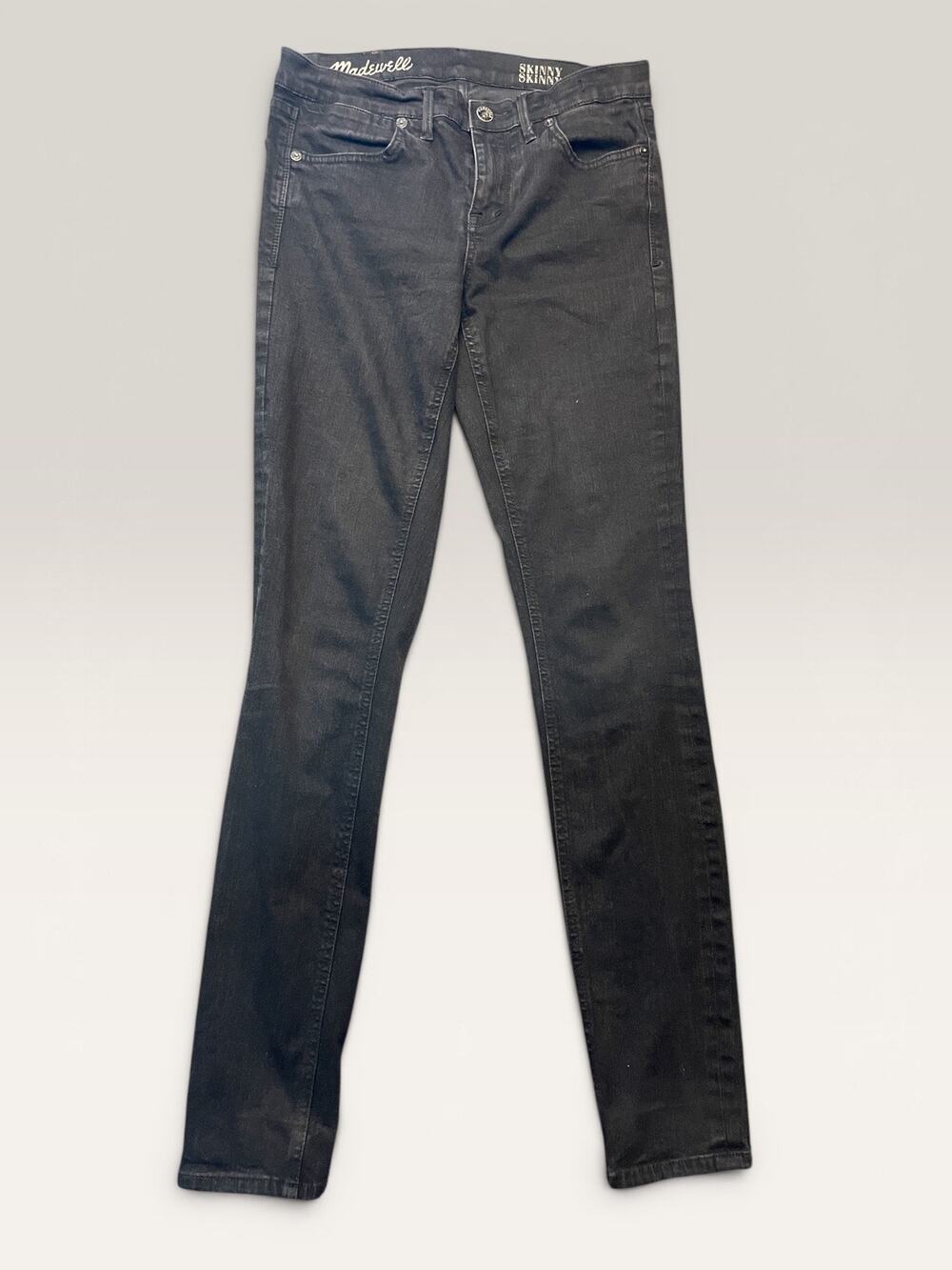 Madewell "Skinny Skinny" Jeans in Black – 28 x 32 – Soft & Stretchy